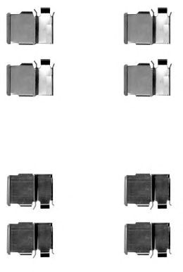 HELLA PAGID 8dz355204421 -  Комплектующие, колодки дискового тормоза